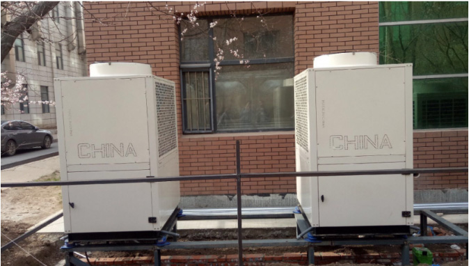 長春中醫院大學熱泵熱水項目